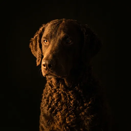 Curly-Coated Retriever portrait