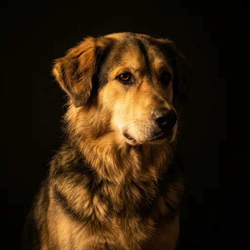 Goberian portrait