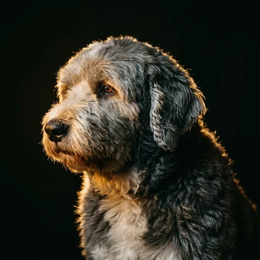 Old English Sheepdog portrait