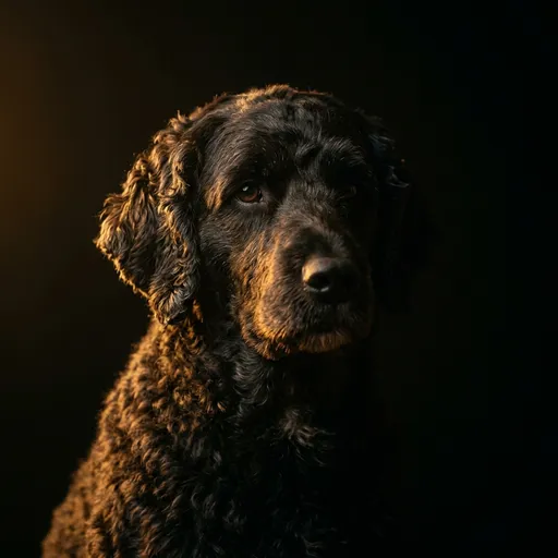 Portuguese Water Dog portrait