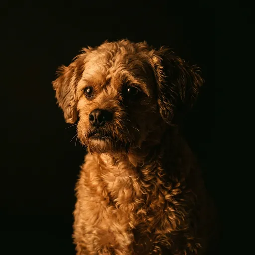 Pugapoo portrait